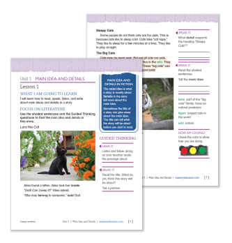 Sample pages from Measuring Up for ELL