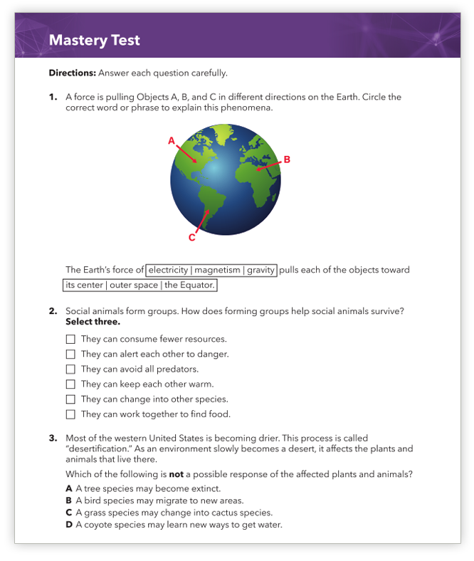 Image of Master Test Assessment